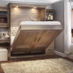 Lit escamotable en bois classique et chic ouvert