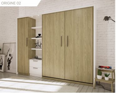 Lit escamotable sur mesure en bois moderne