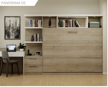 Lit escamotable en bois